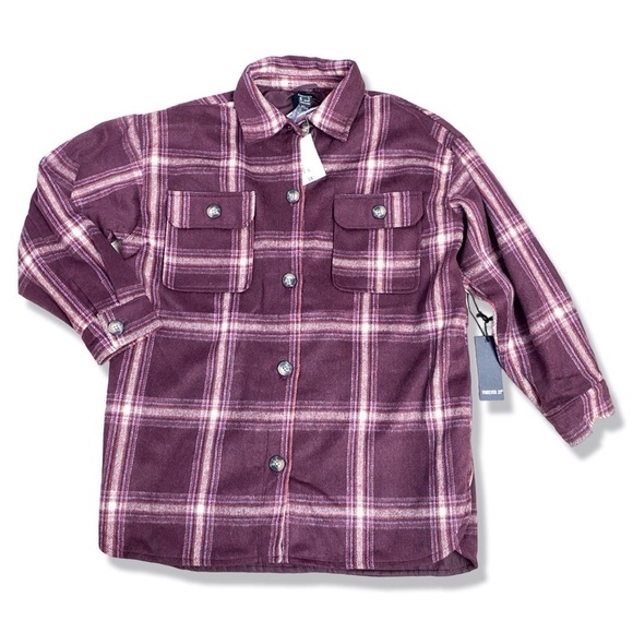 ⭐️FOREVER 21 Plaid Flannel Shacket Shirt Jacket - Picture 1 of 7